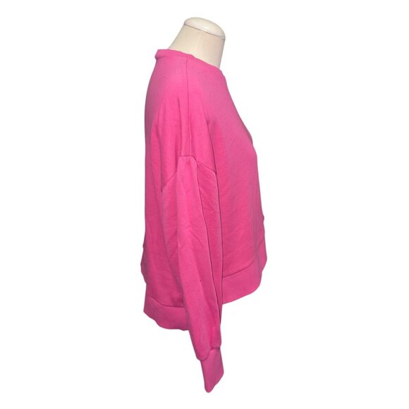 Cabana By Crown & Ivy Womens Pink Pullover Sweatshirt XL Relaxed Fit Long Sleeve - Picture 4 of 6
